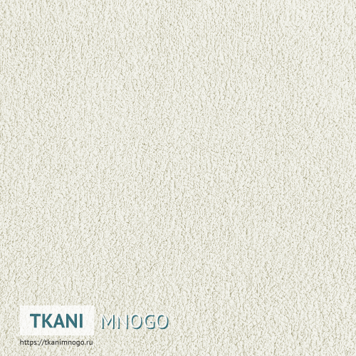 Фото ткани велюра “Cf2502-1” (однотонный белый, бежевый)