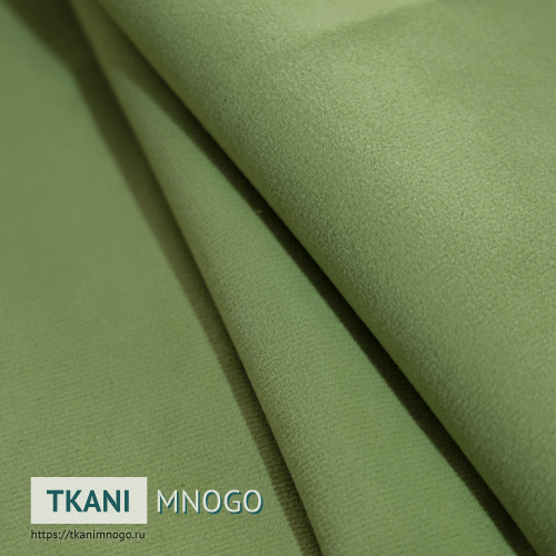 Фото обивки велюра “64” (однотонный зеленый)