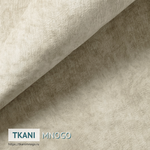 Фото ткани велюра “DBW-1” (однотонный бежевый)