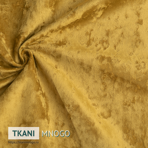 Фото внешнего вида велюра “051” (однотонный желтый)