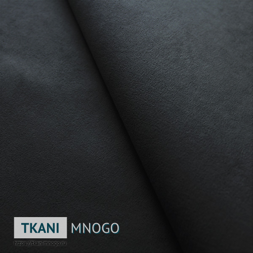 Фото обивки велюра “RS-24” (однотонный черный)