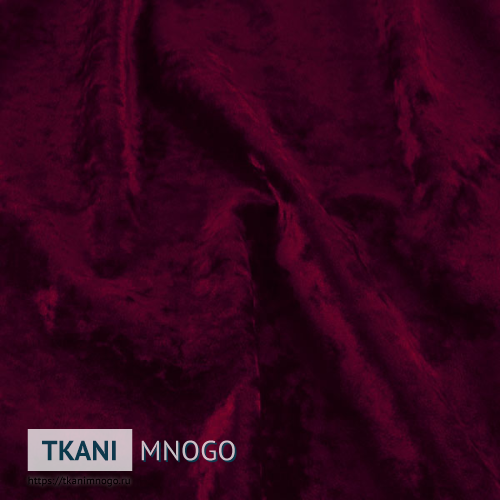 Фото фактуры велюра “24” (однотонный бордовый)