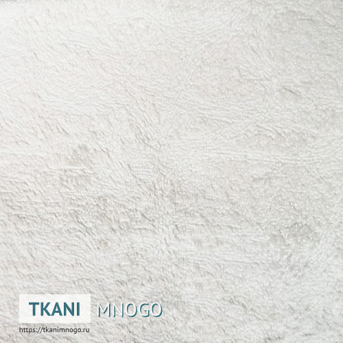 Фото ткани велюра “Zero-1” (однотонный белый)