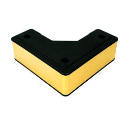 Опора мебельная угловая 150*150 H50 пластик золото - Ножки для мебели
